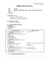 Giáo án Tập đọc - Lớp 2 - Ôn tập kiểm tra - Tiết 4