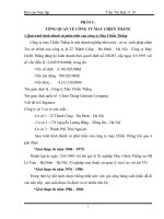 Thực tế công tác kế toán tại công ty CP may Chiến Thắng