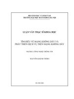 Tìm hiểu về mạng không dây và phát triển dịch vụ trên mạng không dây