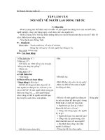 giáo án môn Tập làm văn lớp 3 - tuần 22