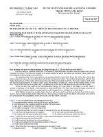 Đề thi tuyển sinh đại học, cao đẳng môn tiếng anh năm 2008 mã đề 589