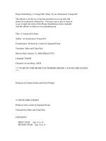 A Young Girl's Diary