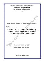 Nghiên cứu các thuật toán tạo bóng trong đồ hoạ ba chiều tương tác thời gian thực