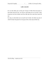 Nâng cao chất lượng phục vụ tiệc tại khách sạn quốc tế ASEAN Hà Nội