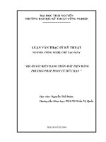 Khảo sát biến dạng thân máy tiện bằng phương pháp phần tử hữu hạn