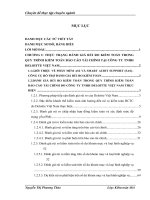 Vận dụng thủ tục phân tích trong kiểm toán Báo cáo tài chính do Công ty TNHH Kiểm toán và Định giá Việt Nam thực hiện