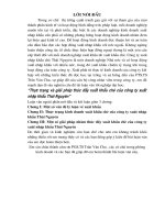 Thực trạng và giải pháp thúc đẩy xuất khẩu chè của Công ty XNK Thái Nguyên