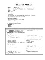 Giáo án Tập làm văn - Lớp 2 - Đáp lời từ chối - Đọc số liên lạc.doc