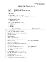 Giáo án Tự nhiên và Xã hội - Lớp 2 - Mặt trăng và các vì sao