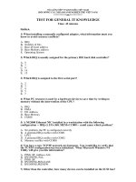 Test for general it knowledge