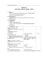 Giáo án môn chính tả lớp 3 - tuần 32