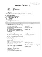 Giáo án Toán học - Lớp 2 - Một phần tư