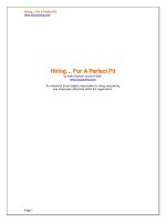 Hiiriing_ For A Perfect Fiit. 