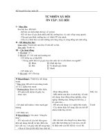 Tài liệu Giáo án môn Tự nhiên xã hội lớp 3 -  Tuần 20