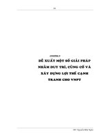 Phát hiện và xây dựng lợi thế cạnh tranh cho Tổng công ty Bưu chính Viễn thông Việt Nam (VNPT)4