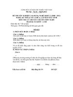 Đề thi lý thuyết kỹ thuật sửa chữa, lắp ráp máy tính 48