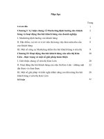 Một số vấn đề về hoạt động thu hút khách hàng của siêu thị Kim Liên