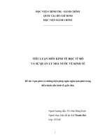 Lạm phát và những biện pháp ngăn ngừa lạm phát