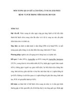 Mối tương quan giữa lâm sàng, ct scan, giải phẫu bệnh và PCR trong viêm xoang do nấm