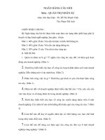 Đề thi Quản trị nhân sự