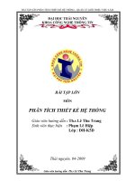 Bài tập lớn phân tích thiết kế hệ thống – quản lý giới thiệu việc làm