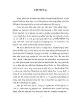 “ Xây dựng chiến lược Marketing ôtô lắp ráp và sản xuất tại Tập đoàn Công nghiệp Than – Khoáng sản Việt nam