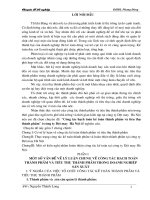 Công tác hạch toán kế toán thành phẩm và TTTP” ở Cty Dệt may Hà Nội