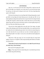 Hoàn thiện kế toán lưu chuyển hàng hoá và xác định kết quả tiêu thụ tại chi nhánh công ty Dona Bochang