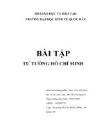Nghiên cứu tư tưởng Hồ Chí Minh về vấn đề độc lập dân tộc phải gắn liền với chủ nghĩa xã hội