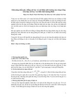 Khả năng chắn gió, chống cát bay và cải thiện môi trường của rừng trồng trên đụn cát bay ven biển tỉnh Quảng Bìn