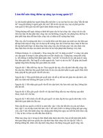 Làm thế nào tăng thêm sự sáng tạo trong quản lý?