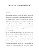 Chăm sóc nâng đỡ cho bệnh nhân ung thư