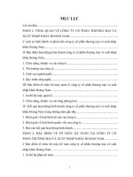 Báo cáo thực tập tại công ty cổ phần thương mại và xuất nhập khẩu hoàng nam