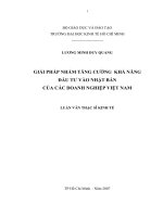 Giải pháp nhằm tăng cường khả năng đầu tư vào Nhật Bản của các doanh nghiệp Việt Nam.pdf