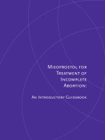 Misoprostol for treatment of incomplete abortion