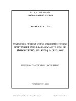 Tuyển chọn nuôi cấy chủng aspergillus awamori sinh tổng hợp endo-β-1, 4-glucanase và đánh giá tính chất lý hóa của endo-β-1, 4-glucanase