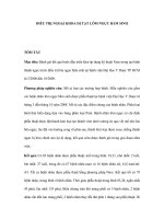 Điều trị ngoại khoa dị tật lõm ngực bẩm sinh