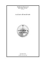  Giáo trình toán giải tích