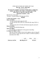 Đề thi lý thuyết kỹ thuật sửa chữa, lắp ráp máy tính 20