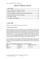 Quạt và quạt cao áp