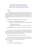 HỆ THỐNG QUẢN LÝ MÔI TRƯỜNG