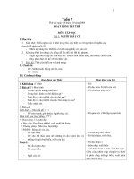 Giáo án Tiếng Việt khối 2 - Học kì I - Tuần 7