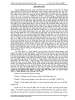 Một số giải pháp hoàn thiện và tăng cường bảo đảm tiền vay tại sở giao dịch I, Vietinbank