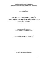 Những giải pháp phát triển lành mạnh thị trường bất động sản tại Kiên Giang.pdf