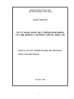 Xử lý song song quá trình sinh khóa của hệ thống cấp phát chứng thực số