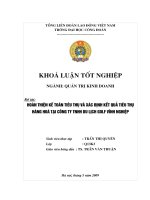 Thực trạng kế toán tiêuthụ và xác định kết quả tiêu thụ hàng  hóa tại Công ty TNHH Du lịch Gol Vĩnh Nghiệp