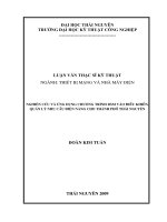 nghiên cứu và ứng dụng chương trình DSM vào điều khiển, quản lý nhu cầu điện năng cho thành phố Thái Nguyên