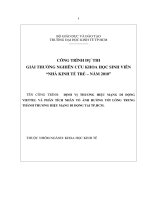 Định vị thương hiệu mạng di động viettel và phân tích nhân tố ảnh hưởng tới lòng trung thành thương hiệu mạng di động tại tp.hcm