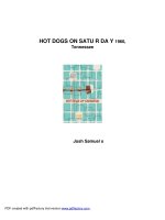 HOT DOGS ON SATURDAY 