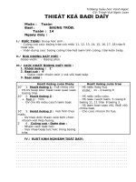 Giáo án Toán học - Lớp 2 - Bảng trừ 